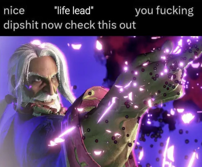 Me outplaying the jp player for 60 seconds then he hits me with this