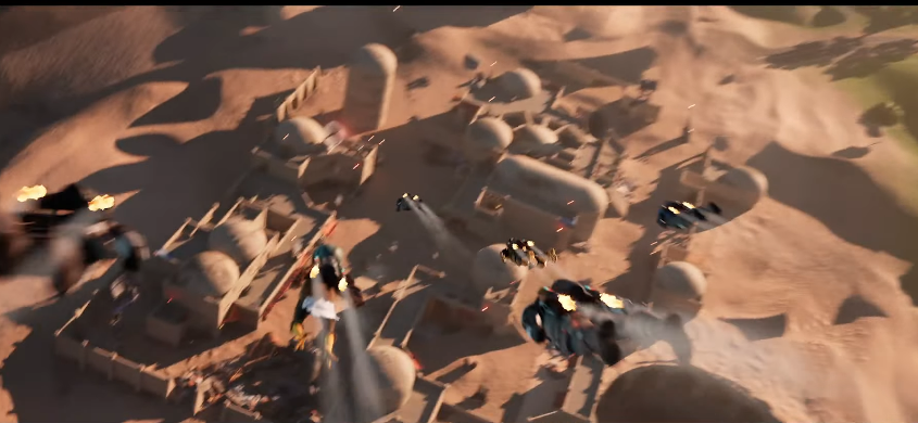 FigohFortnite's tweet photo. 🔥 NOVO POI + Primeira olhada na skin do NOVO Mandaloriano!
A colaboração Fortnite x Star Wars promete MUITO com visuais insanos e um novo local temático chegando no mapa! 👀
#Fortnite #StarWars #Mandalorian https://t.co/mMoUUgRJVo