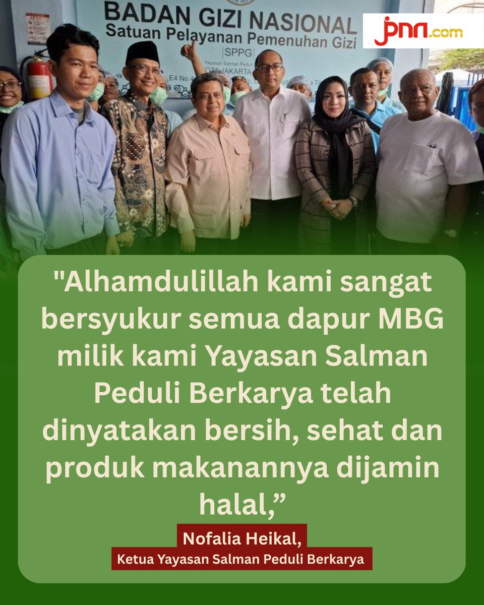 TuriSatya's tweet photo. Alhamdulillah dapur MBG bersih dan halal  #DapurMBGSalmanPeduliBerkarya https://t.co/JdTzAKHVOe