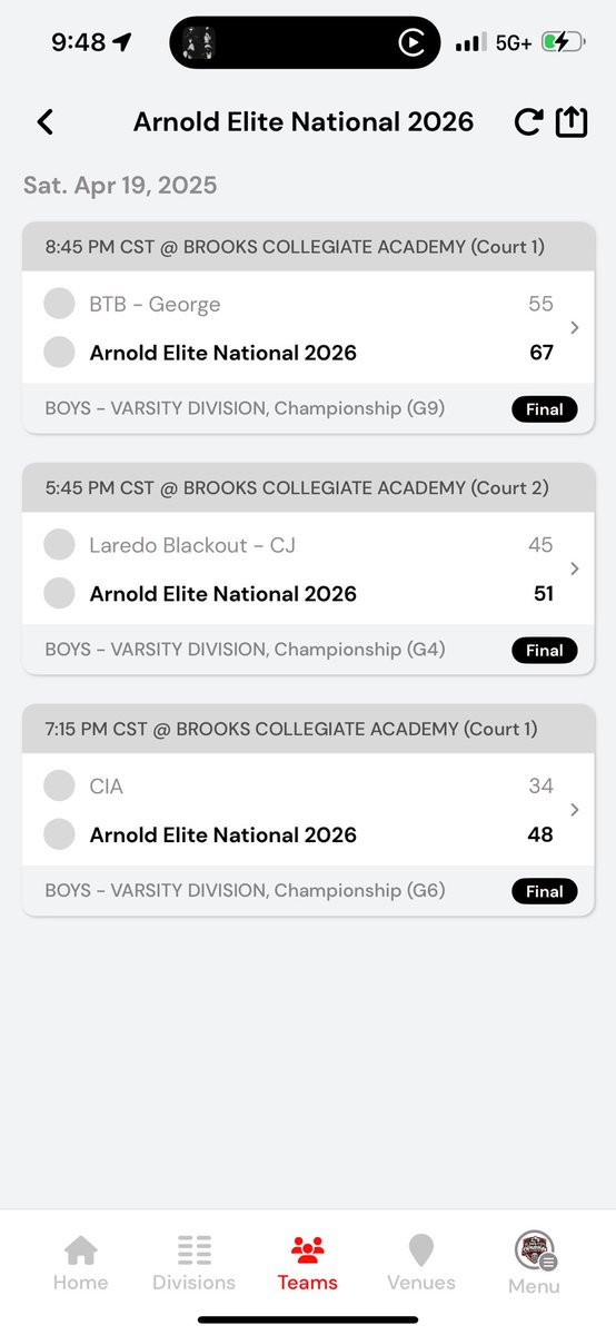 Big day for our National <a href="/EliteArnold/">Arnold Elite Est.2017 & Lady Arnold Elite Est.2018</a> 2026 boys with a 3-0 to win 🏆 the championship! 
<a href="/PrepHoopsTX/">Prep Hoops Texas</a> 
<a href="/GradyMajors/">Grady Majors</a> 
<a href="/GASOMass/">Ryan Massad 🔎</a> 
<a href="/CoachJArn0ld/">Jahrrend Arnold</a> 
<a href="/PrepHoops/">Prep Hoops 🏀</a> 
<a href="/madehoops/">MADE Hoops</a> 
<a href="/MattChampionATX/">Matt Champion</a>