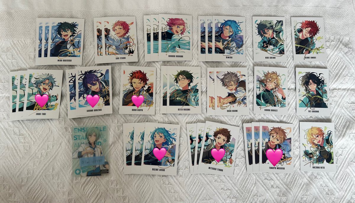 【交換】あんスタ ぱしゃっつ 9周年

（譲）画像のもの
（求）巽&gt;嵐

☆郵送希望
☆まとめての方優先
☆🩷を含む方優先
ご気軽にお声がけください。よろしくお願いいたします🙇‍♀️