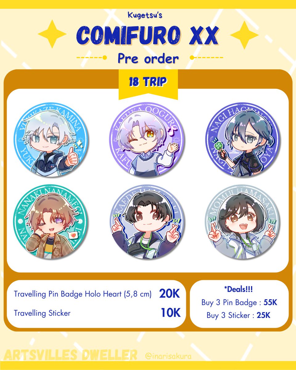 InariSakura's tweet photo. [❤️and 🔁 appreciated]

✨CF Pre order’s opened✨

📆 20-27 April
📦 OTS pick up only (day 1 &amp; 2) 
📍TBA
🧷 https://t.co/TAGh0Yfxju
🎀Vocaloid, 18 Trip, Genshin, Cardcaptor Sakura, Fate / Samurai Remnant, YGO Arc V
#CFXX #POCF https://t.co/xRn9E78huF