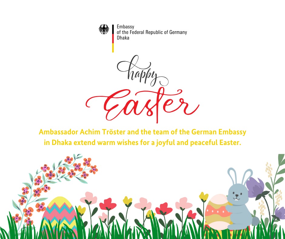 Happy Easter to everybody! 
Frohe Ostern!