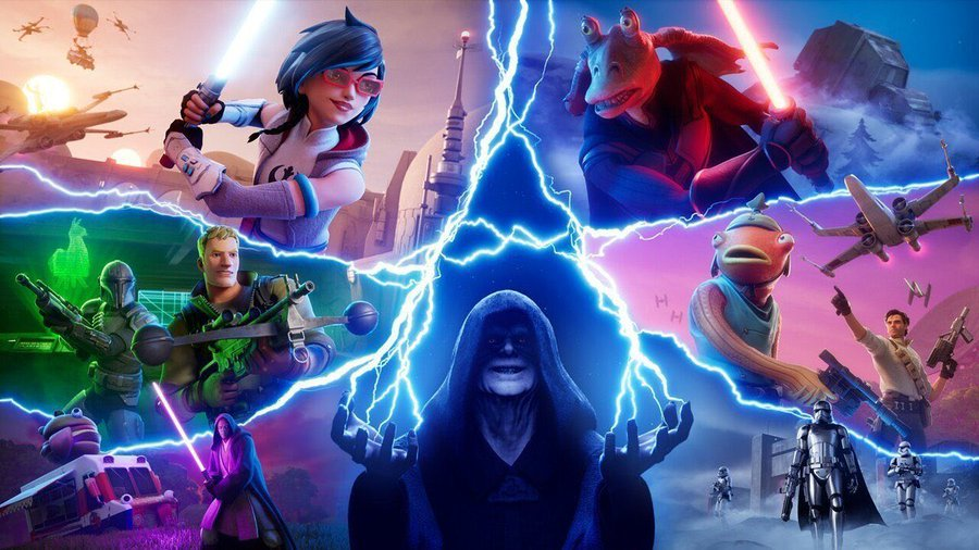 FigohFortnite's tweet photo. 🌌 NOVA ARTE PROMOCIONAL REVELADA!

A Temporada Star Wars do Fortnite chega com tudo! Confira o visual épico que antecipa os novos conteúdos da galáxia muito, muito distante! 🚀✨

#Fortnite #StarWars #TemporadaGaláctica https://t.co/Kzu7J8EY9H
