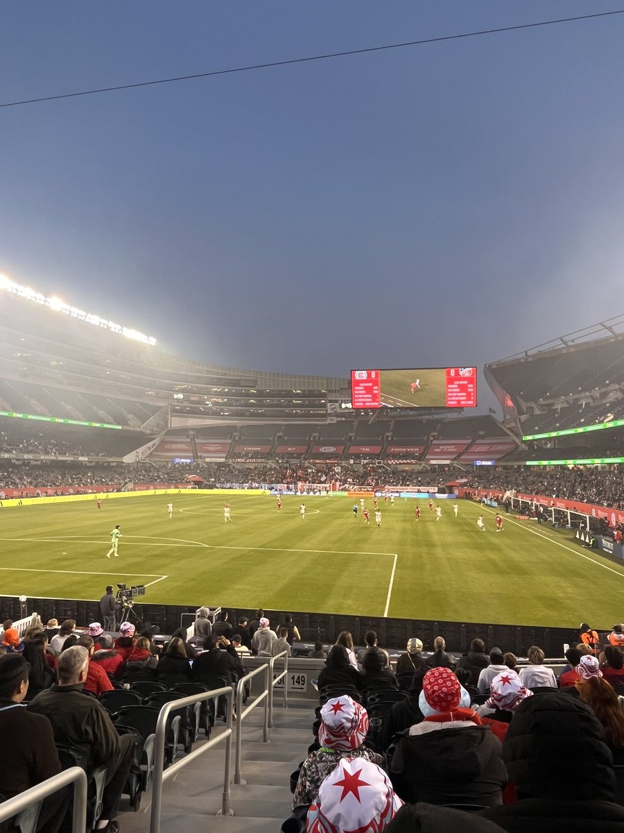 went to the wrong mls game in a football stadium today