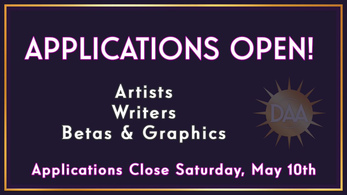 DragonAgeAnnual's tweet photo. ✨Contributor Applications Now Open!✨

We're looking for artists, writers, beta readers, &amp; graphic designers to help produce #DragonAgeAnnual 2026! Info &amp; Apps in the thread below⬇️

🚨Applications close Saturday, May 10th!🚨

#DragonAge #zine #fanfic #fanart https://t.co/4vLG8yqANP