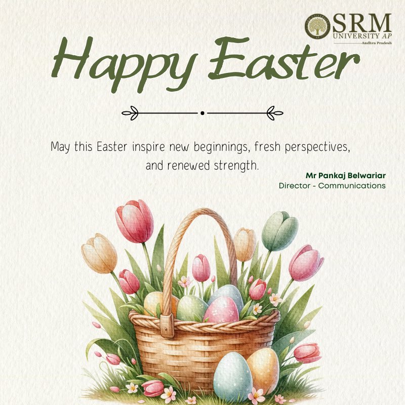 pankajbel's tweet photo. May this Easter bring you and your loved ones renewed hope, joy, and countless blessings. Let the spirit of resurrection inspire us to embrace new beginnings and cherish the beauty of life. Happy Easter!" https://t.co/mtO06cwyqN
