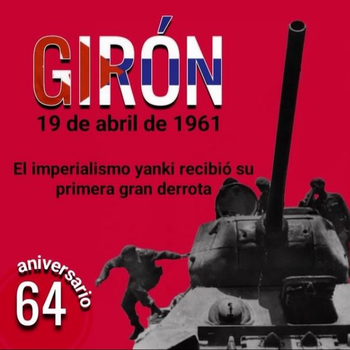 Girón, primera derrota del imperialismo yanqui en América.
#DePieYCombatiento