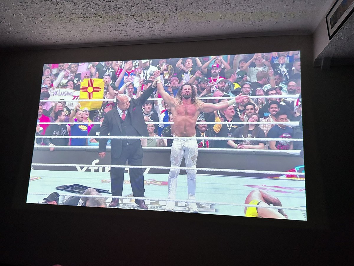 dan_hawdon's tweet photo. What a first night!! It’s MANIA baby!! @WrestleMania https://t.co/3prjhcD2s5