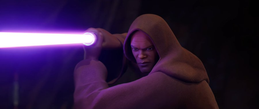 FigohFortnite's tweet photo. 🚨 #FORTNITE x #STARWARS: Nova Skin do Mace Windu! 🚨

O personagem icônico de Star Wars. A skin do Mace Windu foi inspirada no mestre Jedi, mas não podemos deixar de notar a semelhança com o ator Samuel L. Jackson, que deu vida ao personagem nos filmes. https://t.co/soEUOrk7n4