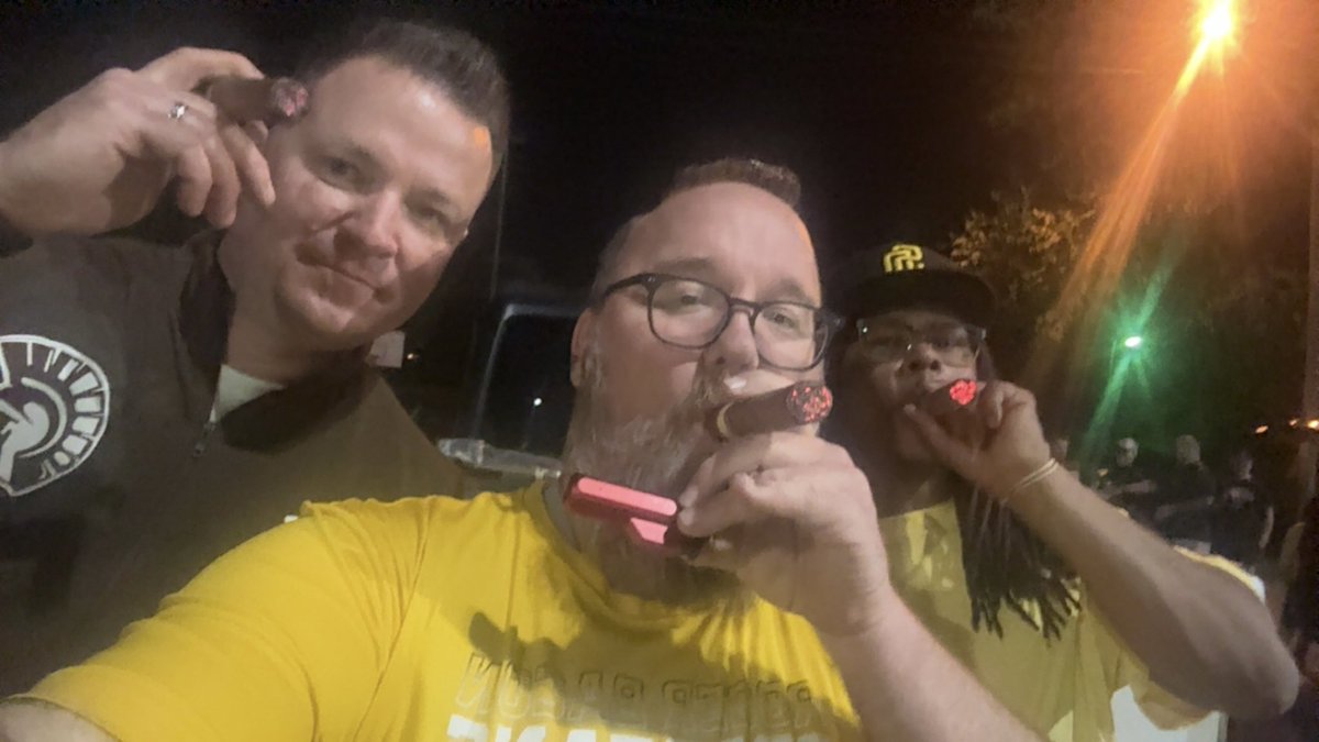 Just 3 happy dads after huge <a href="/RBHS_Baseball/">Roger Bacon Baseball</a>  win over Ross