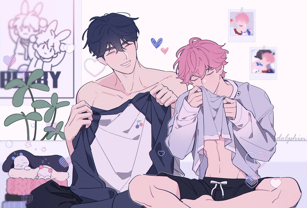 PLAVE_3's tweet photo. ( ᴗ ̫ ᴗ )و ̖́-♡ 💙💗 https://t.co/sBdqBwTTwC