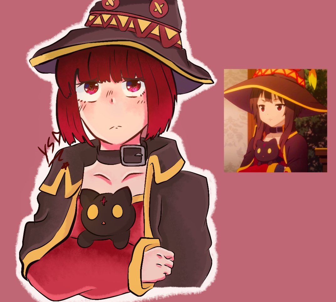 Yu_SakiMiKo's tweet photo. ✨P7. Drawing Kana with the costumes of characters I like from other series or songs or other things XD.
TAAAAA TAN TOODAAAAAaAAaAAY IS Megumin #KanaArima #Megumin #Konosuba  (It's part 7 and I don't know what to do anymore AAAAA) https://t.co/pPB7E2CeBU