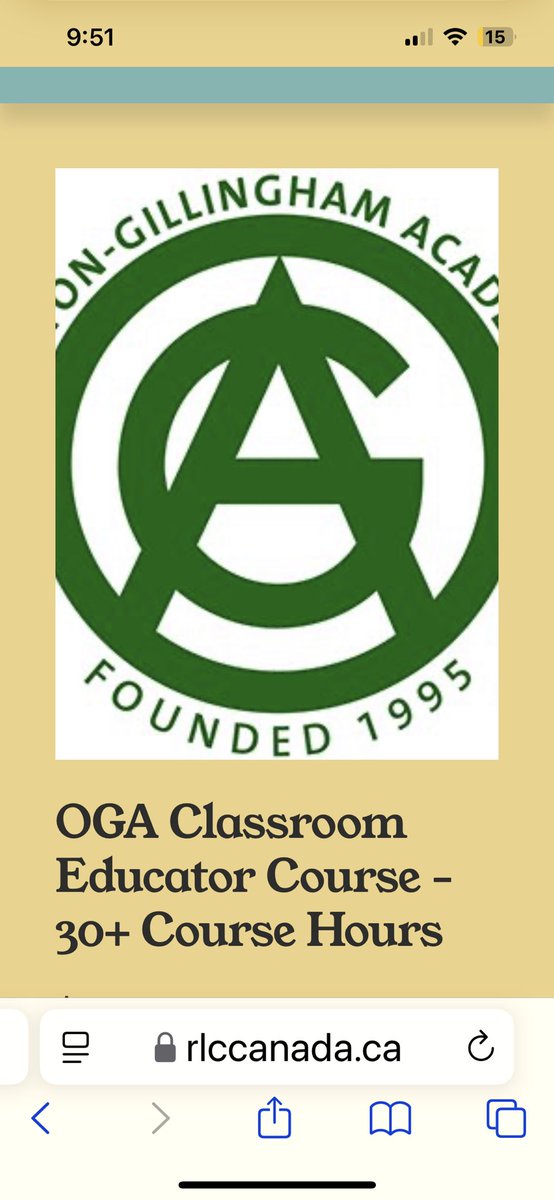 Hope to see you this summer for our accredited OGA courses! rlccanada.ca/shop