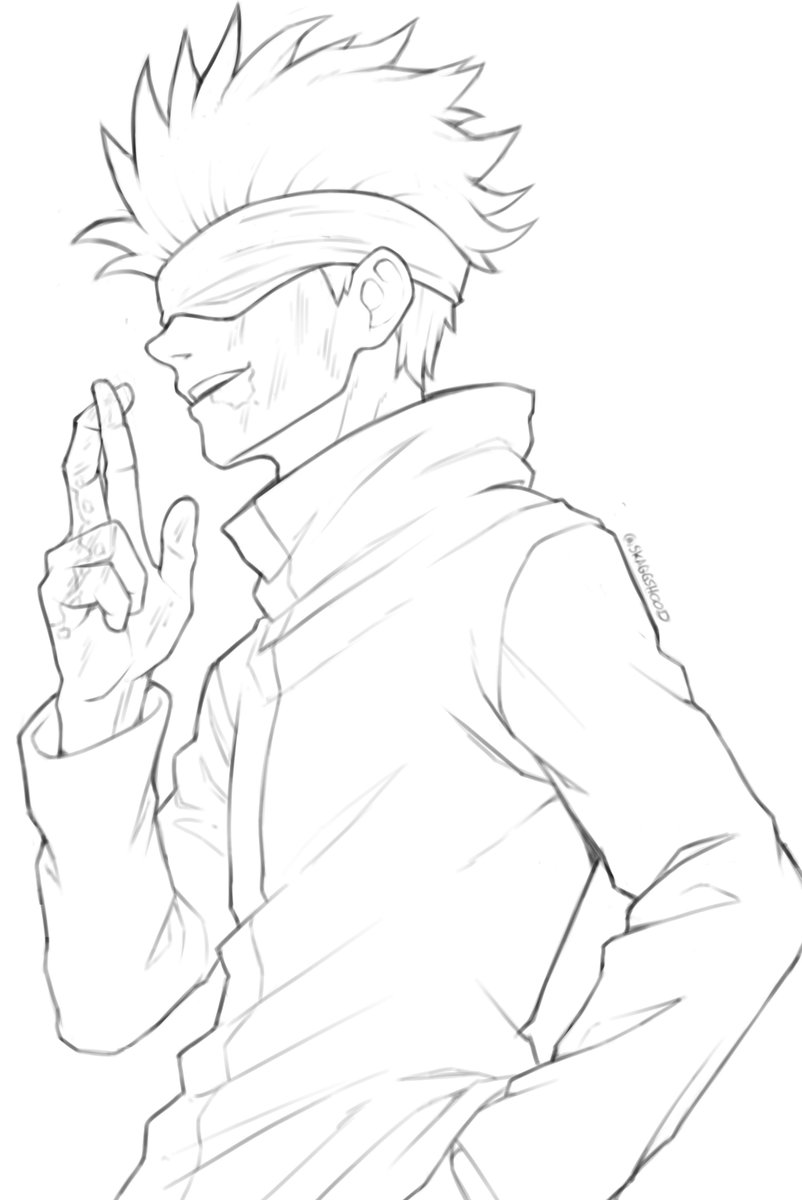 skaggshood's tweet image. day 14

idk gojo&apos;s hair is so fucking annoying to draw but i got it i think yes yes

#365sketchchallenge #sketchoftheday #GojoSatoru #jjk