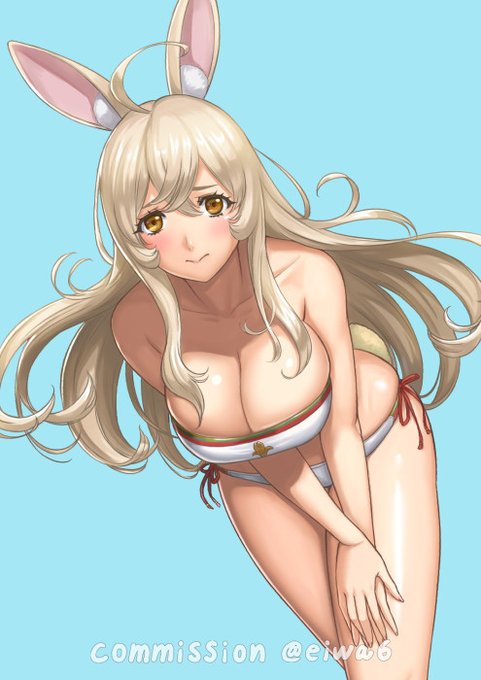 絵はSKEBのリクエストで描いたうさぎ姫の守護者🐰
#イースター2025  #Easter2025 #ウサギ #SKEB 