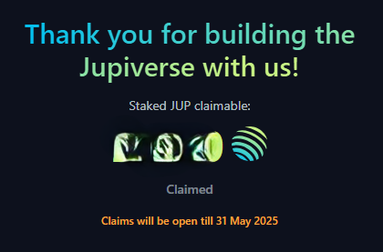 Thank you <a href="/JupiterExchange/">Jupiter (🐱, 🐐)</a>!! 💪💚🪐