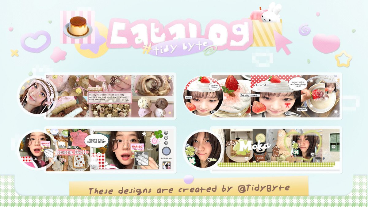 TidyByte's tweet image. ♡  ࣪  / + help repost? thanks! ⊹  ׁ   ִ  ໒꒱

enNyo—@TidyByte is open for { layout by request ; single, couple &amp;amp; chibi! } ( ☆∀☆) Would love to shop? Just drop a message to get started 🥨🐰

#zonauang #zonajajan