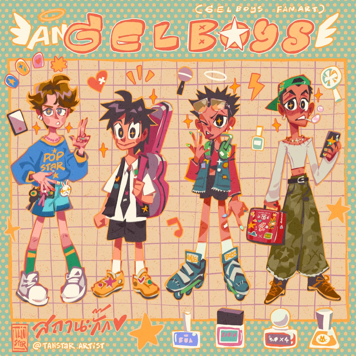 (AN)ＧＥＬＢＯＹＳ ✨🪽💥
gelboys fanart. ♥️
<a href="/looke_world/">LOOKE</a> 

#gelboys 
#gelboysสถานะกั๊กใจ 
#gelboysfanart