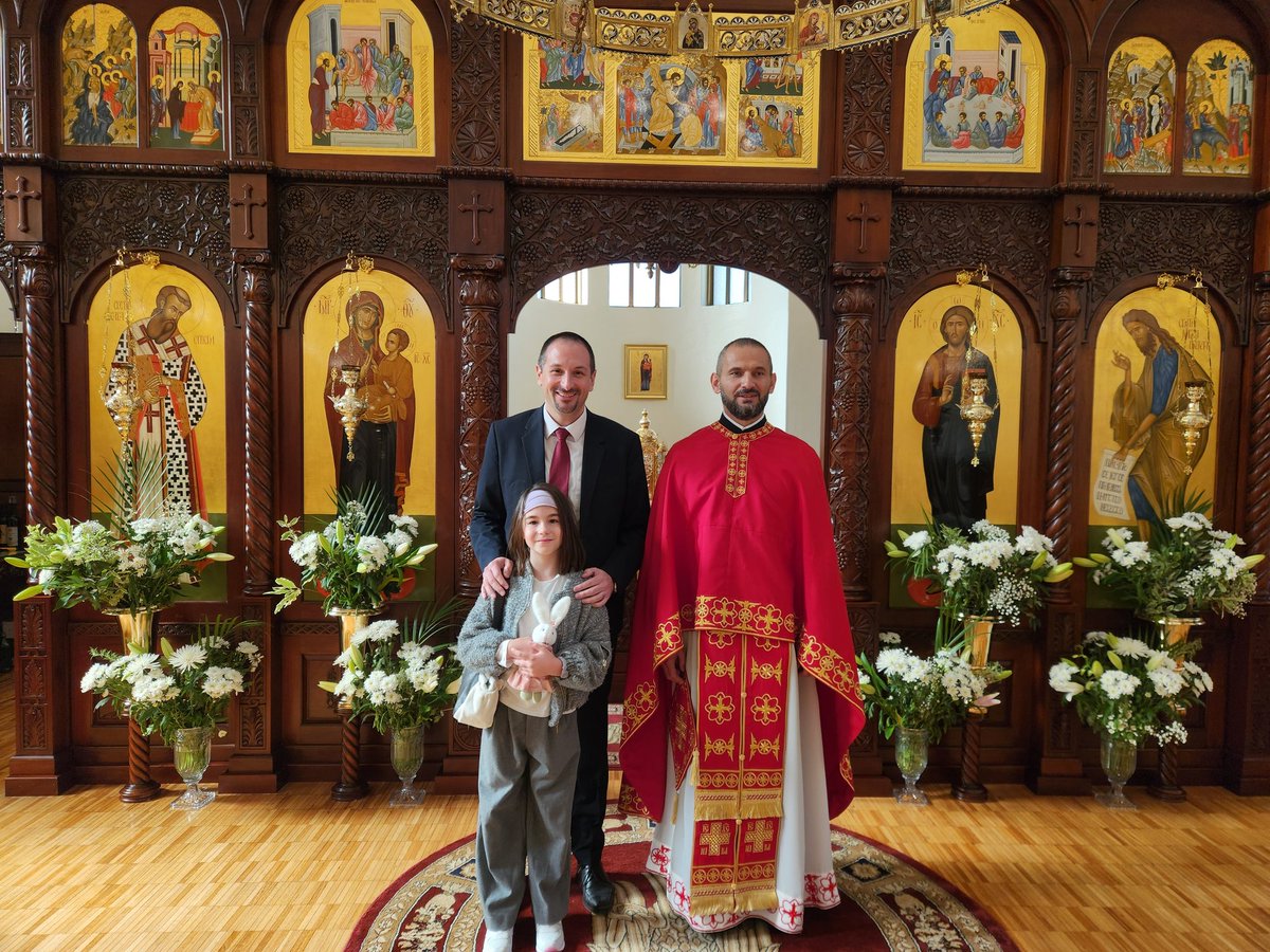 SRBinAustralia's tweet image. Христос васкрсе - Ваистину васкрсе! Christ is Risen - Truly He is Risen!
Амбасадор @SRBinAustralia присуствовао је васкршњој литургији у ⛪️ Св.Саве у Канбери.
Амбасада 🇷🇸 жели свим православним верницима у 🇦🇺 и 🇳🇿 срећан и благословен празник!