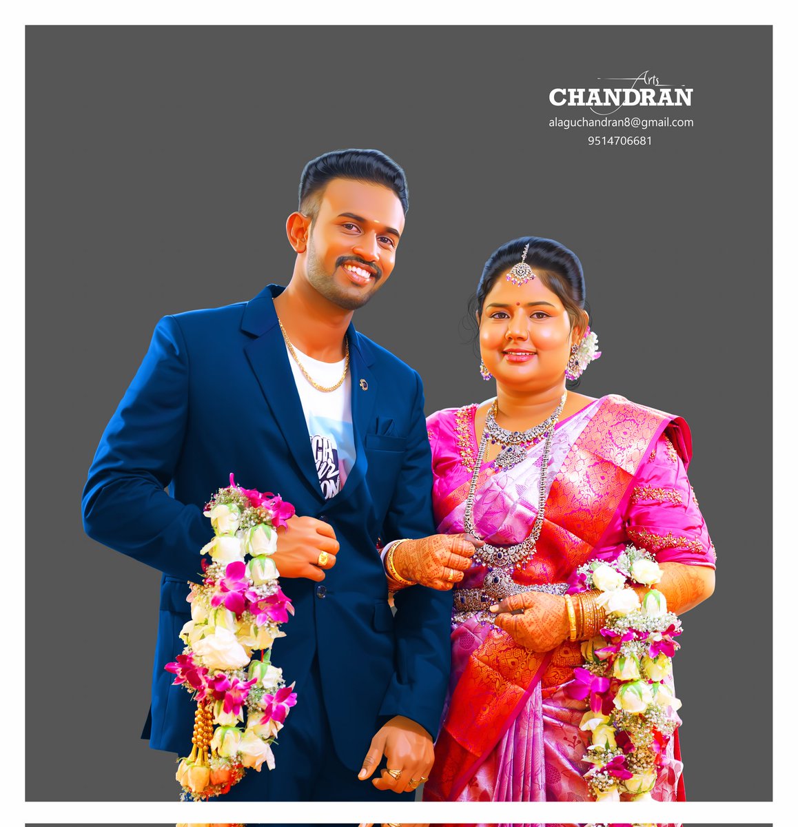Chandran Arts - 9514706681
#wedding #couple #photography
