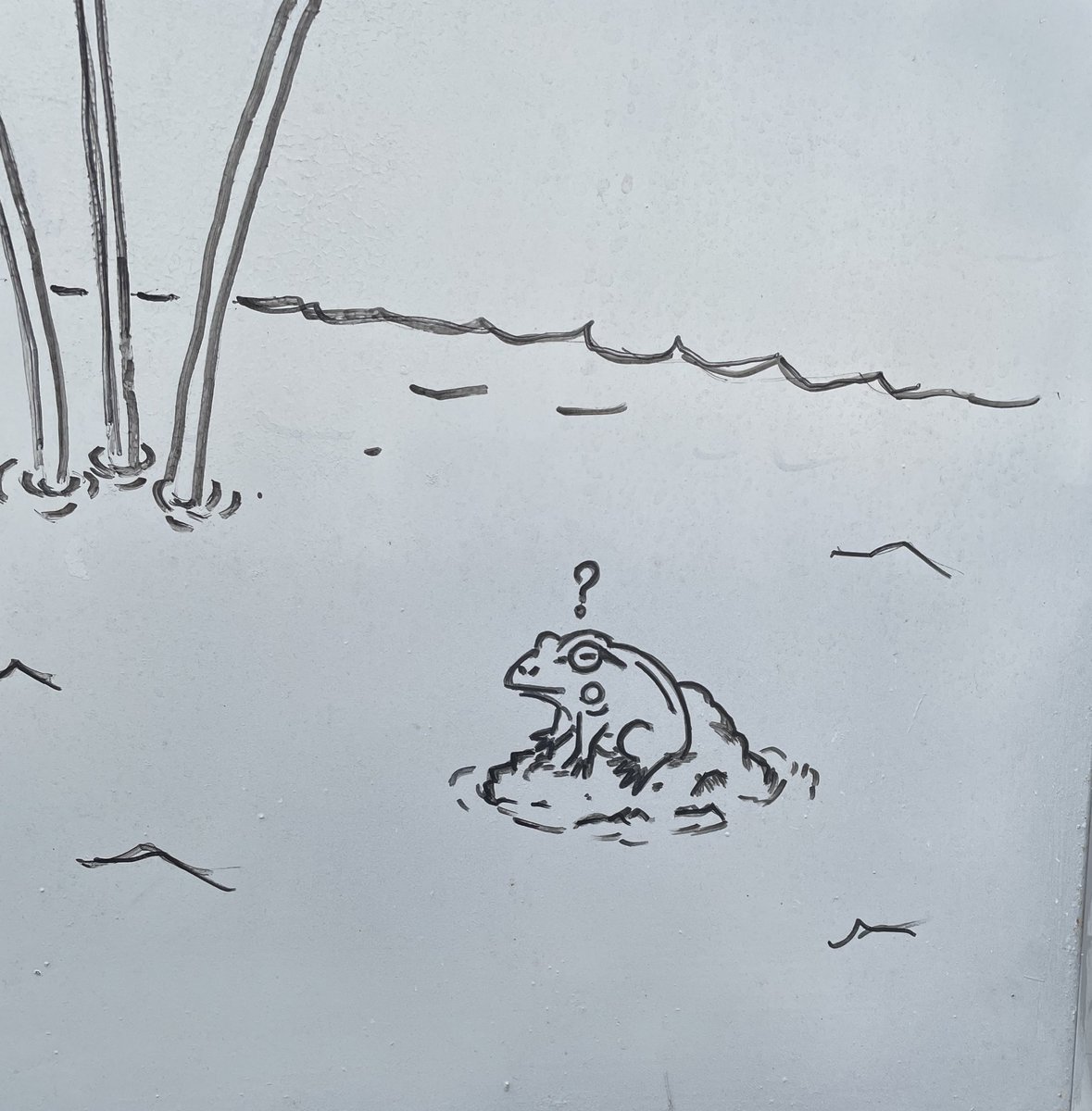 わにとマナティかえるの絵 