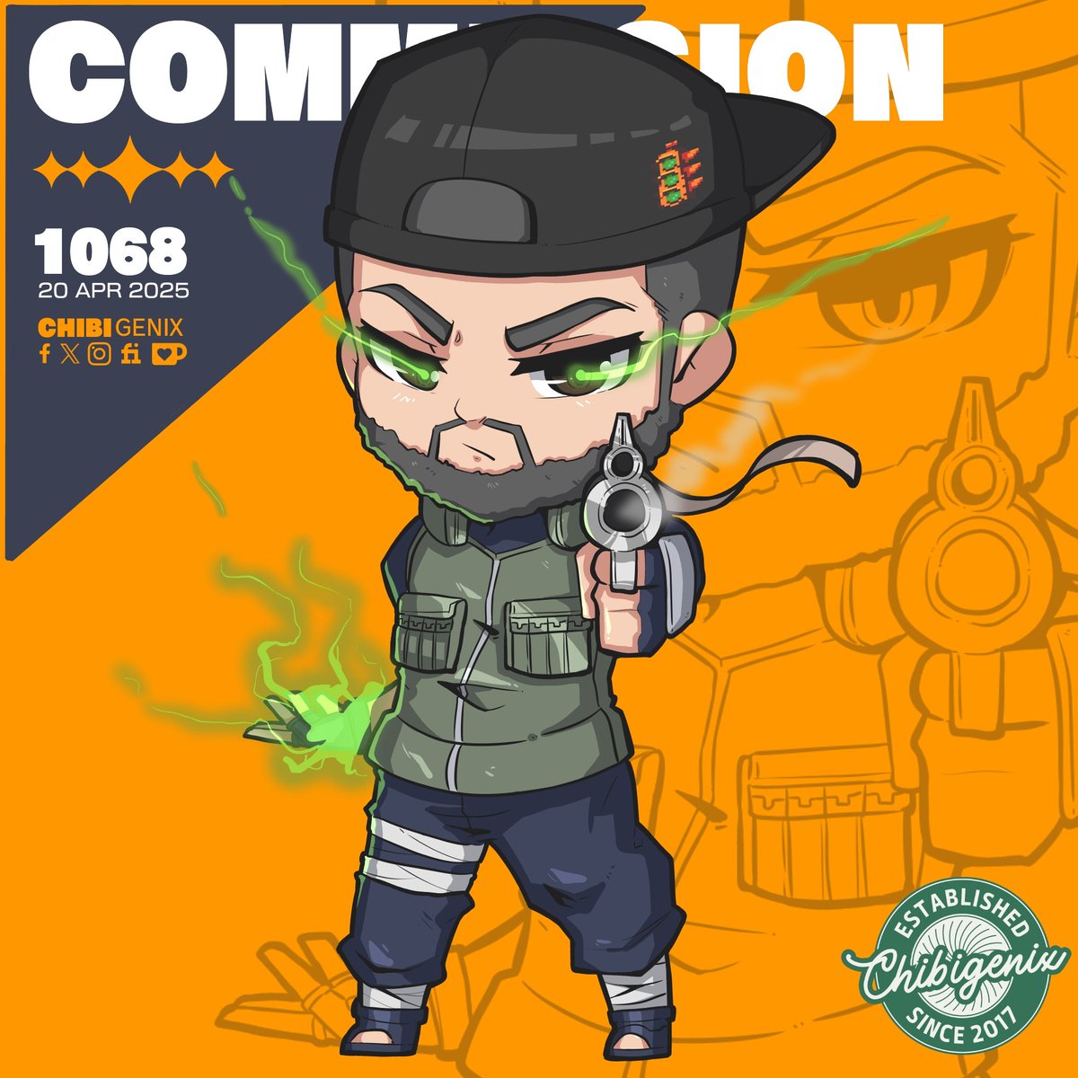 CHIBIGENIX's tweet photo. 1068: COMMISSION @thatguybgreen

Thank you so much my good sir 🥰☺️

#commission #chibi #chibiart #chibigenix #CuteSizeMatters #digitalart #digitalartist #medibangpaint https://t.co/5oqLvOmF09