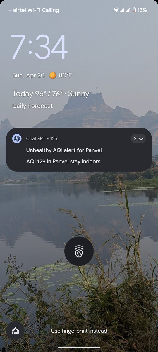 shelar_samir's tweet photo. Waking up daily with these chatgpt alerts. Should I leave the city or stop the alerts ? That is the question 🤣 
#GoGreen #goelectric https://t.co/mOjBM9mypY