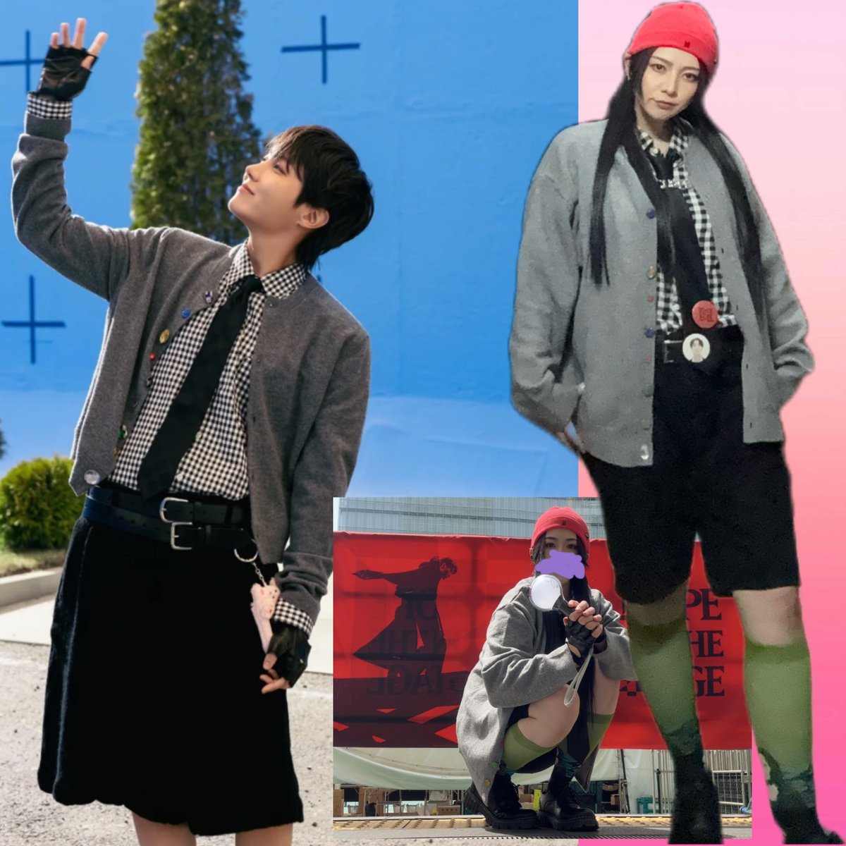 yu_v_to's tweet photo. 昨日はSweet Dreamsのホビの衣装風コーデで参戦しました💜
靴下モナリザでした🧦 https://t.co/uAPJfX26z7