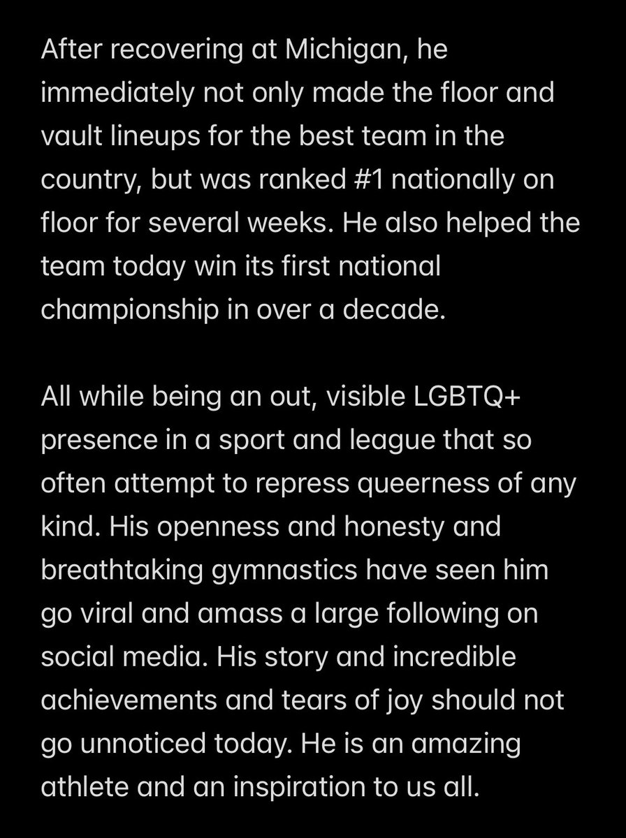 A moment for Charlie Larson and his tears of joy: