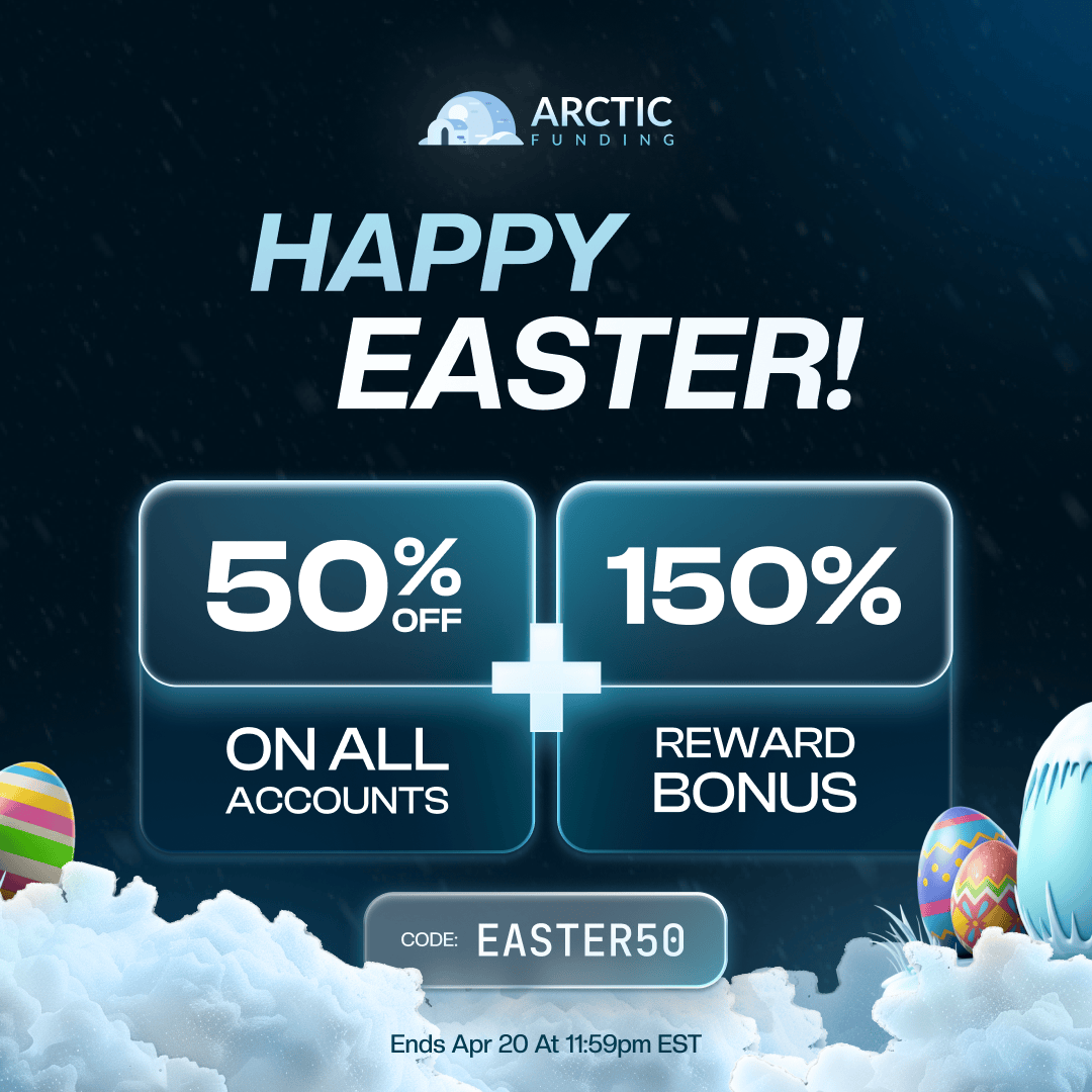 Happy Easter from the Arctic team 🐰💙

50% off all challenges with a 150% refund bonus for 24hrs only!