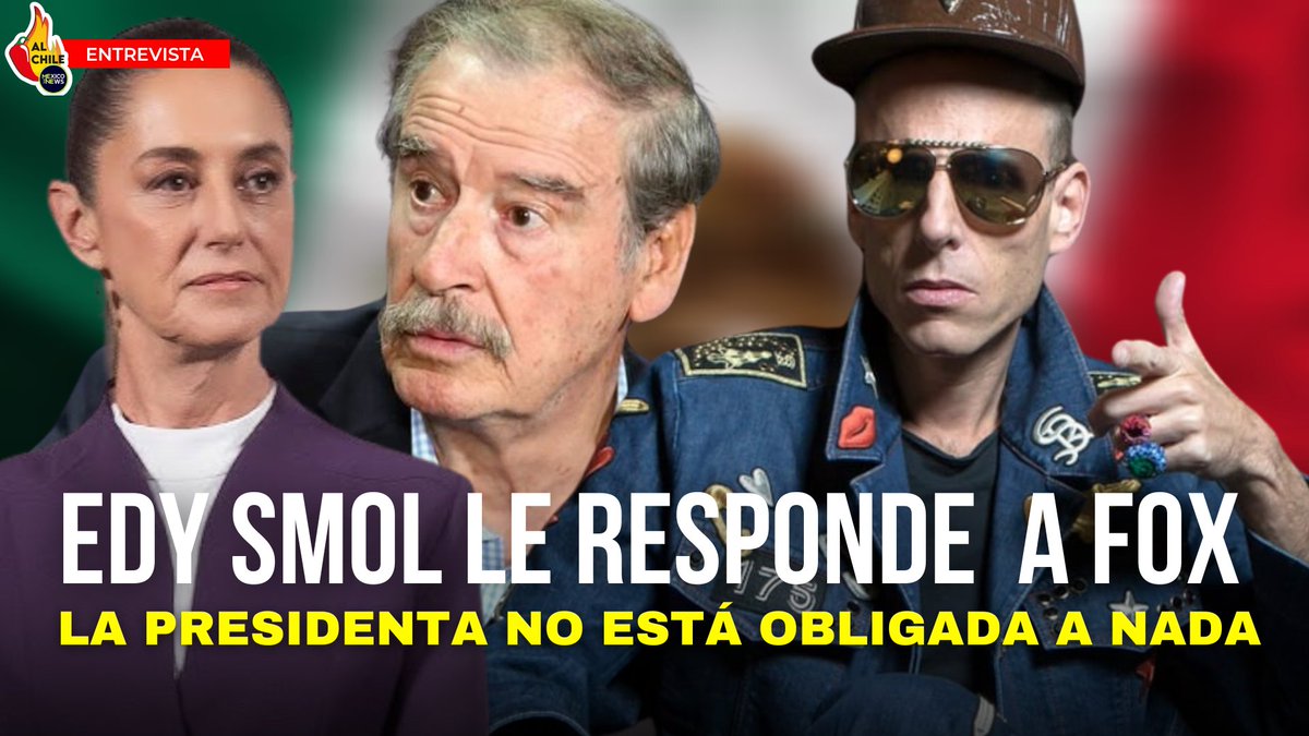 TMEXNEWS's tweet photo. 📹 #Video | 📢 @EdySmol explota contra @VicenteFoxQue: “@Claudiashein es Presidenta, no títere”
https://t.co/xl2X93Yy0E https://t.co/ZA6cgnze2d