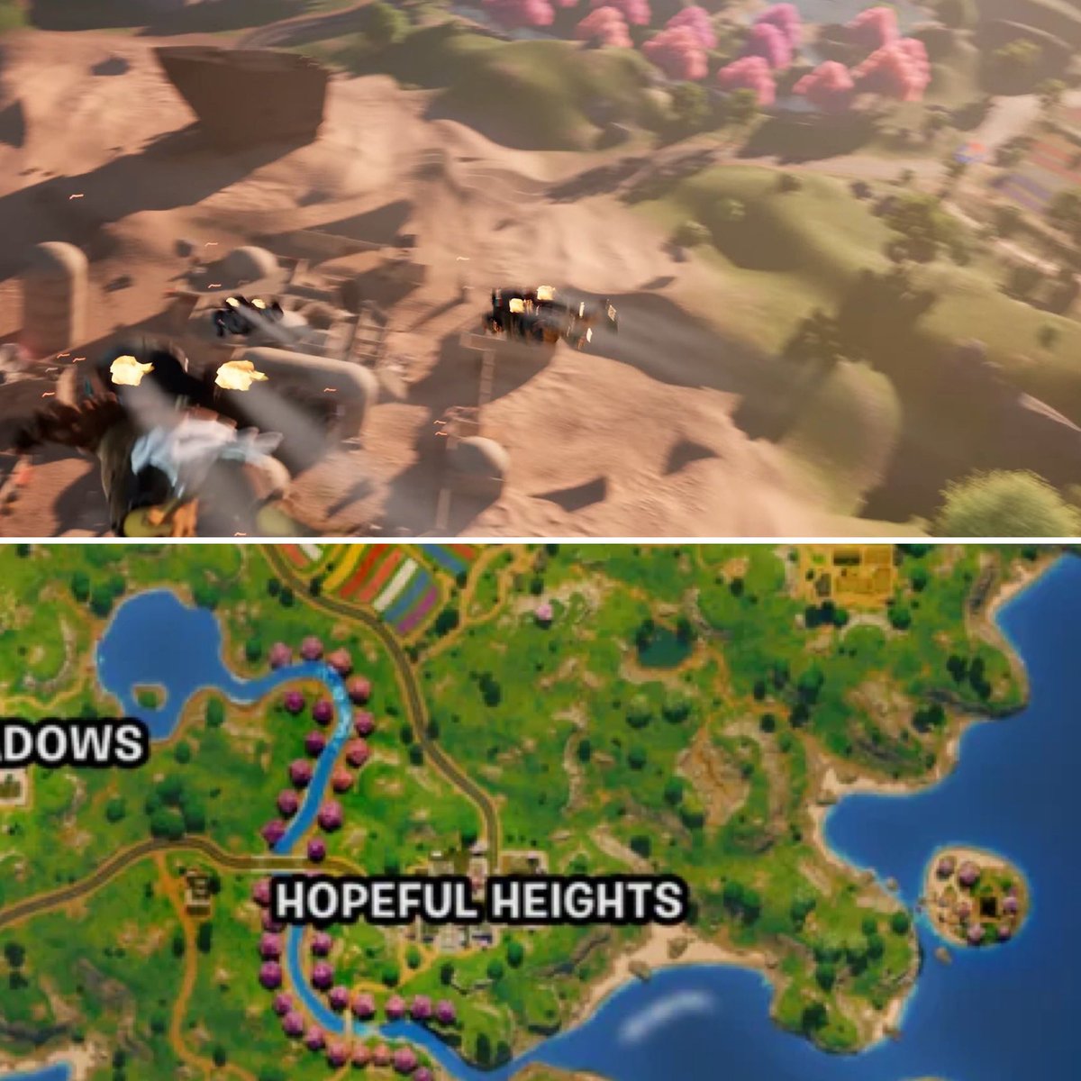 FNcompReport's tweet image. The new Star Wars POI will be replacing Hopeful Heights next season