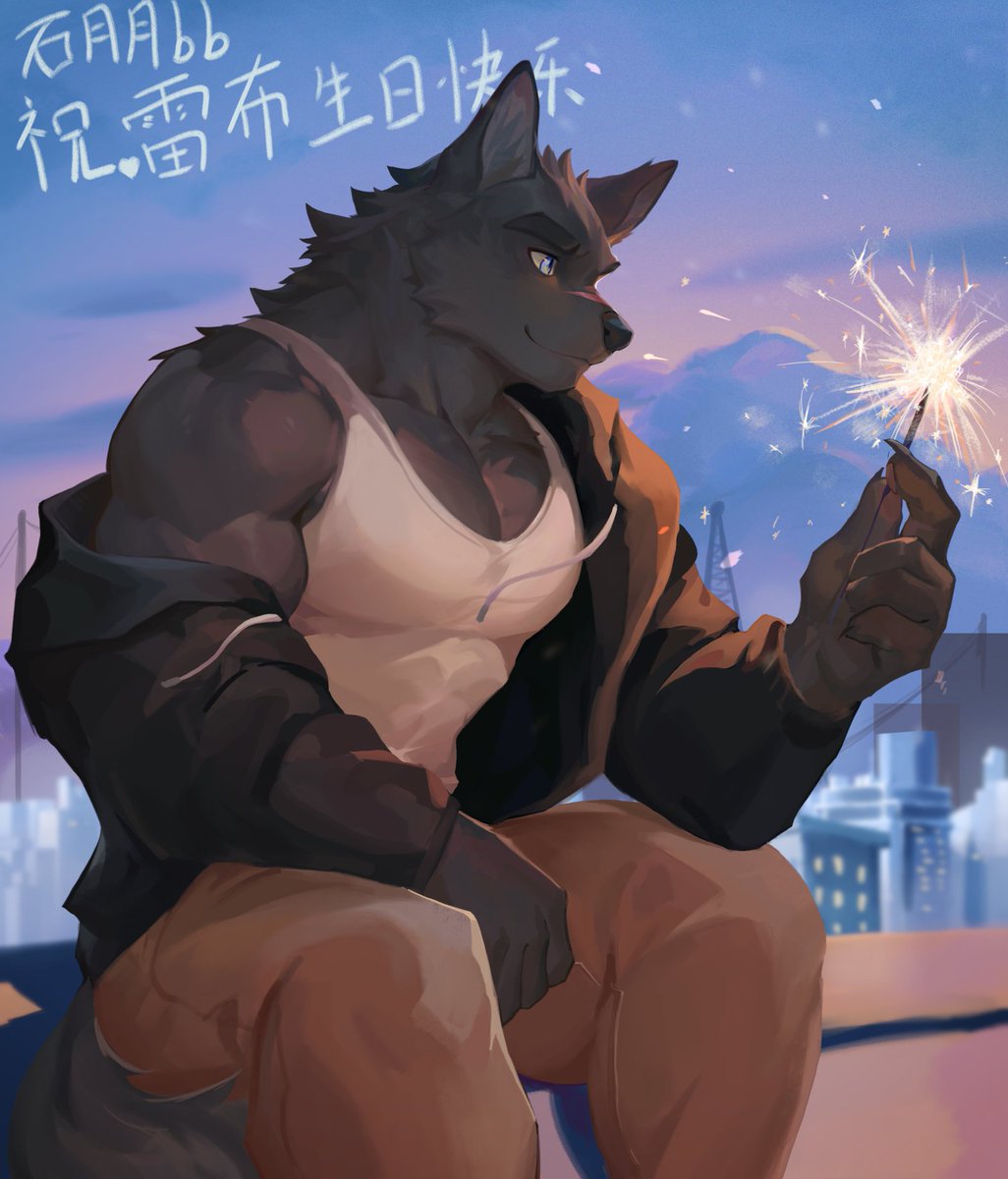 烟火绽指尖，笑颜胜星焰，生辰璀璨