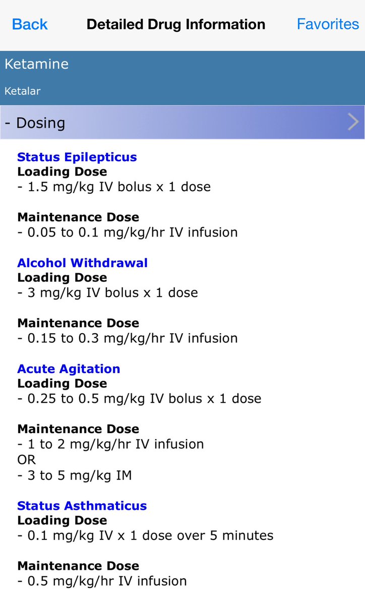 Ketamine (Ketalar) IV Dose Regimens for:
apps.apple.com/us/app/apother…
- Status Epilepticus
- Alcohol Withdrawal
- Acute Agitation
- Status Asthmaticus
#MedTwitter #MedStudentTwitter #USMLE #epilepsy #InternalMedicine #Neurology #neurologia #NeuroTwitter #PsychTwitter #Ketamine