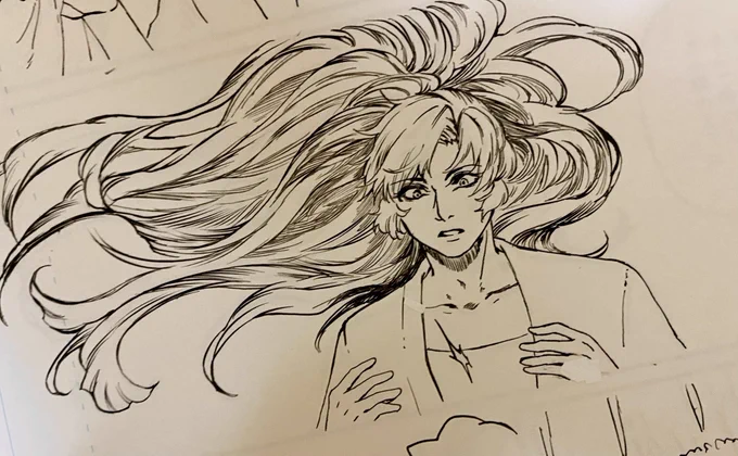 私の癖にしか考慮してない伊作の髪のペン入れ
アナログじゃないと描けない 