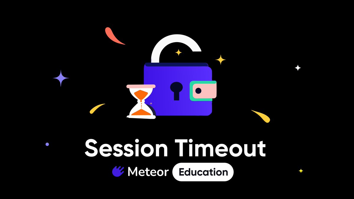 MeteorWallet's tweet photo. Meteor Wallet App Feature 101

Session Timeout 🕰️enhances user convenience and security post-transaction. The wallet auto-locks after inactivity based on your chosen time preference.

Select from options like Immediate Lock or 5 Minutes for automatic sign-out.

Better safe than sorry—set it up now! 🌓