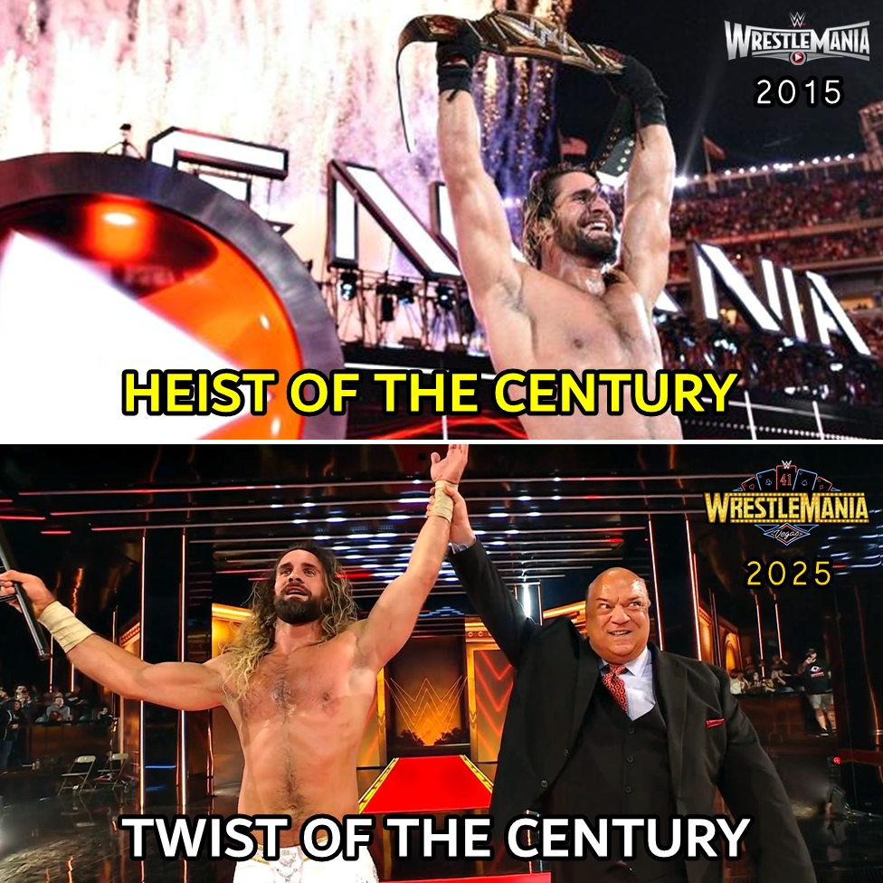 WrestleCourt's tweet photo. Seth Rollins now owns WRESTLEMANIA. https://t.co/nKJg4ZFoEU