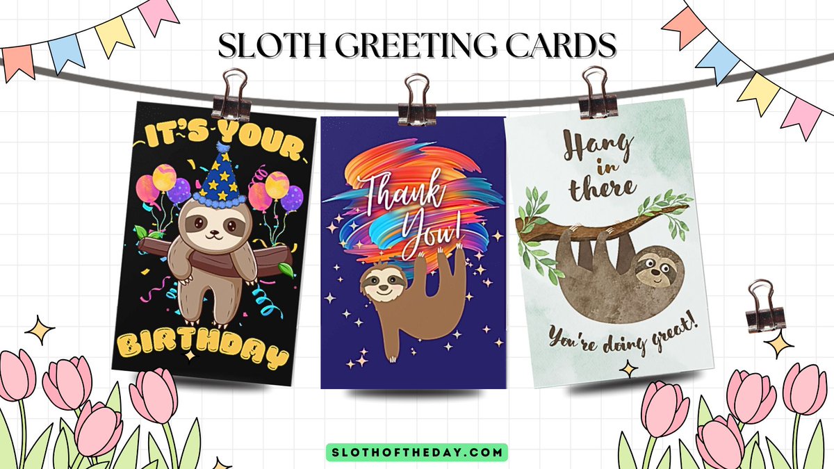 Sloth Greeting Cards for Any Occasion - slothoftheday.com/sloth-greeting… <a href="/day_sloth/">Sloth Of The Day</a>