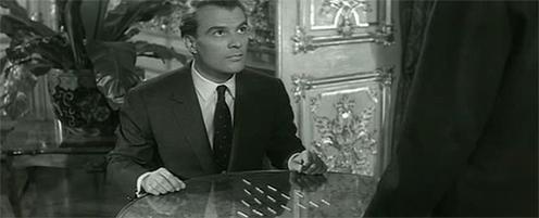 Have you ever played the game depicted in the 1961 film LAST YEAR AT MARIENBAD? It is a  two-player game,  played with matchsticks, cards, or other objects.

Setup
Arrange 16 objects (e.g., matchsticks, cards, or similar items) in four rows with the following counts:
Row 1: 7