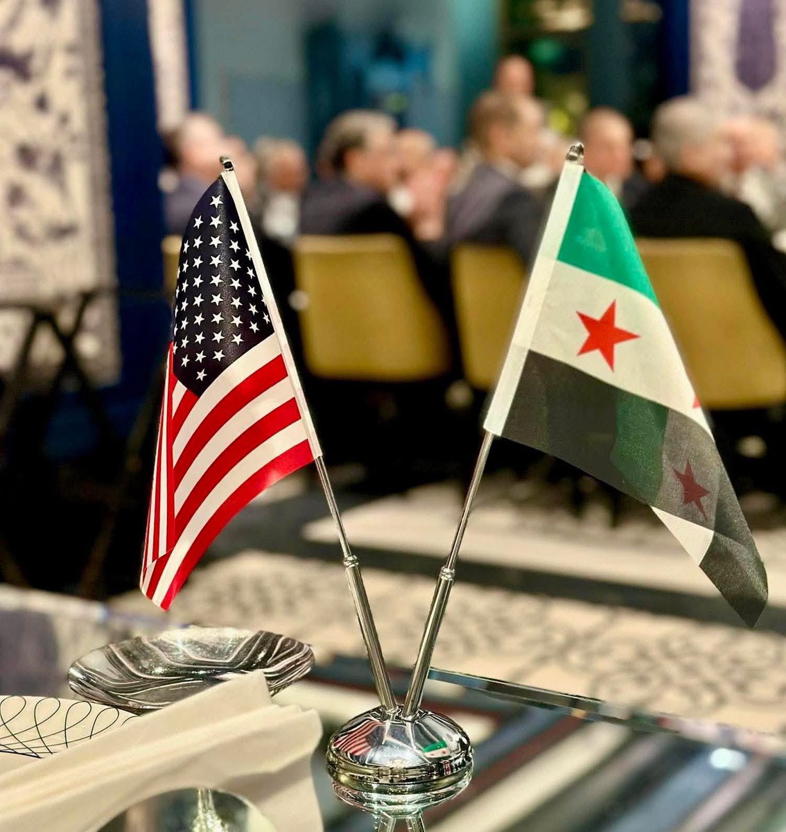 tothman76's tweet photo. SAAPP meet with they Syrian President in Damascus
President Al Sharaa expressed gratitude to SAAPP for their success in bringing the first 2 U.S. Congressmen to Syria.
He shared his vision for Syria, emphasizing peace through stability
#Syria #SAAPP
#PeaceAndProsperity https://t.co/3el5RDSlRN