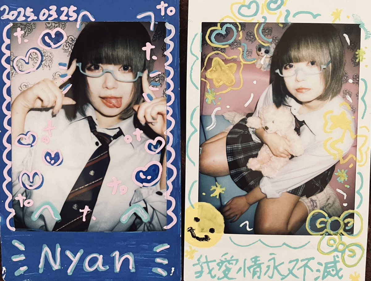 awabitarou_mako's tweet photo. 改めて紫心琉はぎぃさん×制服×チェキの世界観が、可愛さ+少しセンシティブな世界観に仕上がったなと思います!
#紫心琉はぎぃの成長期
#CandySyrup https://t.co/NKgRBNKnax