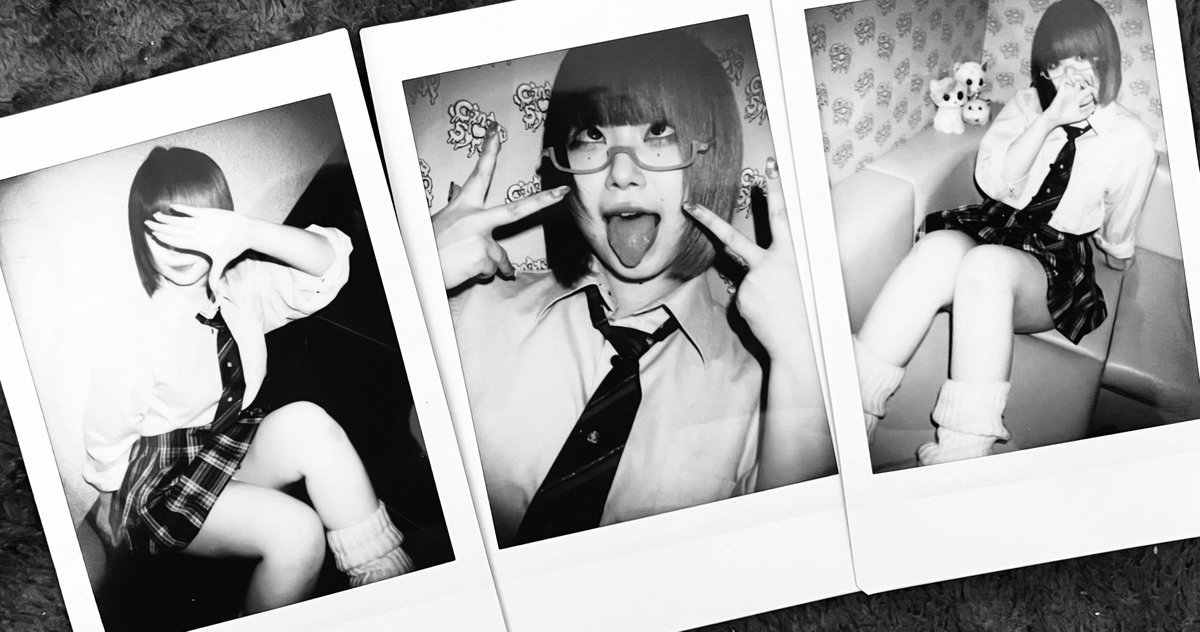 awabitarou_mako's tweet photo. 改めて紫心琉はぎぃさん×制服×チェキの世界観が、可愛さ+少しセンシティブな世界観に仕上がったなと思います!
#紫心琉はぎぃの成長期
#CandySyrup https://t.co/NKgRBNKnax