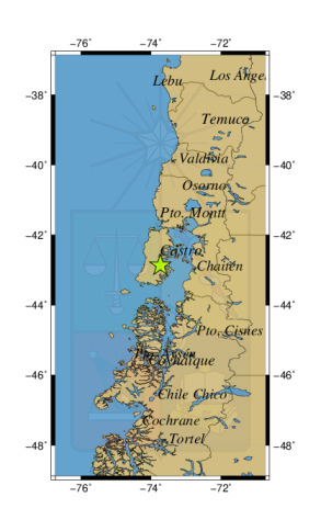 Sismo: Fecha: 2025-04-19 23:48:59 Lugar: 30 km al NO de Quellón Profundidad: 27 km Magnitud: 3.6  🔗 sismologia.cl/sismicidad/inf… #chile #sismos