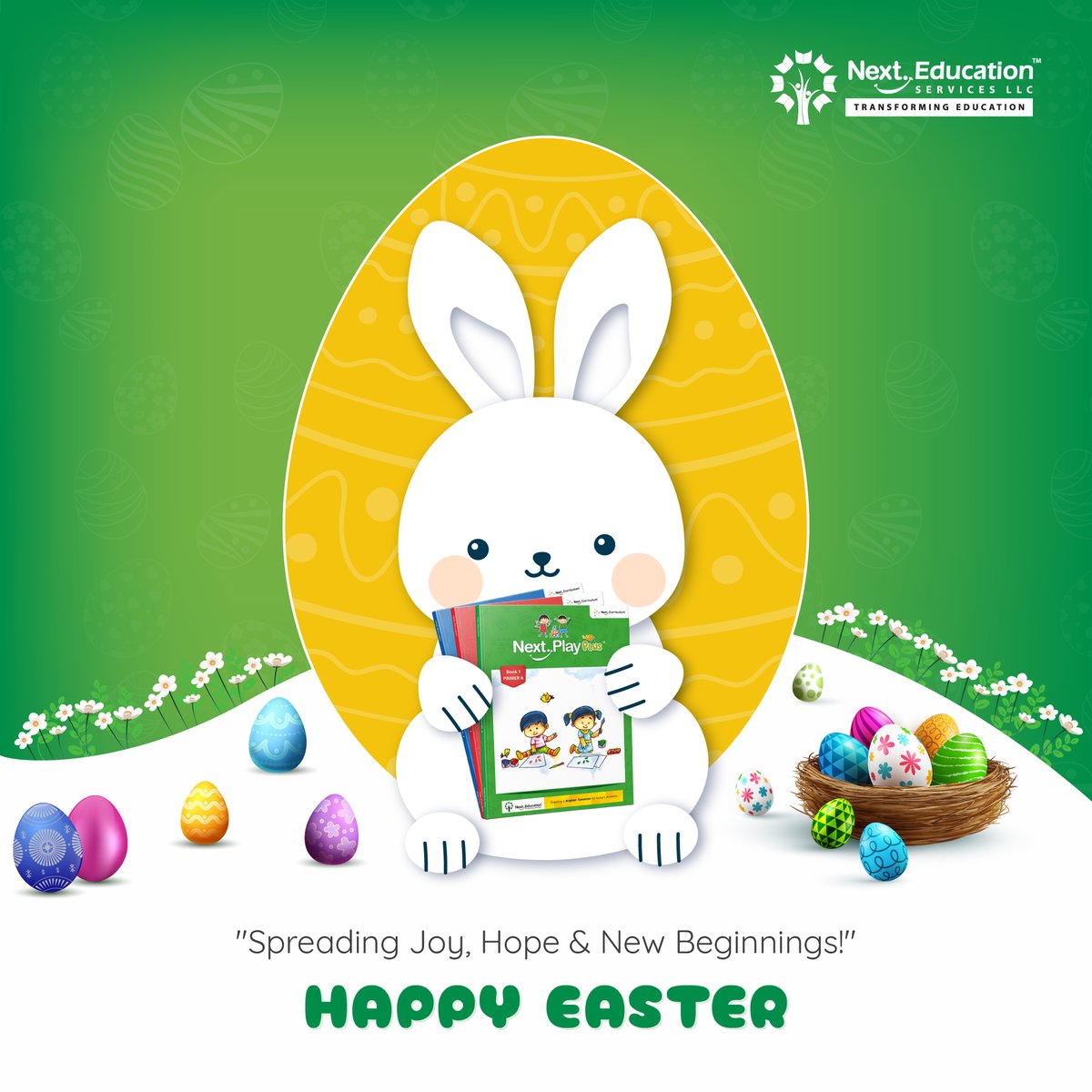 NextEducationAE's tweet image. 𝐇𝐚𝐩𝐩𝐲 𝐄𝐚𝐬𝐭𝐞𝐫!
Easter is a time of renewal, hope, and celebration. It reminds us that every ending blooms into a fresh beginning. #EasterSunday #JoyOfSpring #HopeAndRenewal #CelebrateTogether #EasterVibes #NewBeginnings #NextEducation #edtech