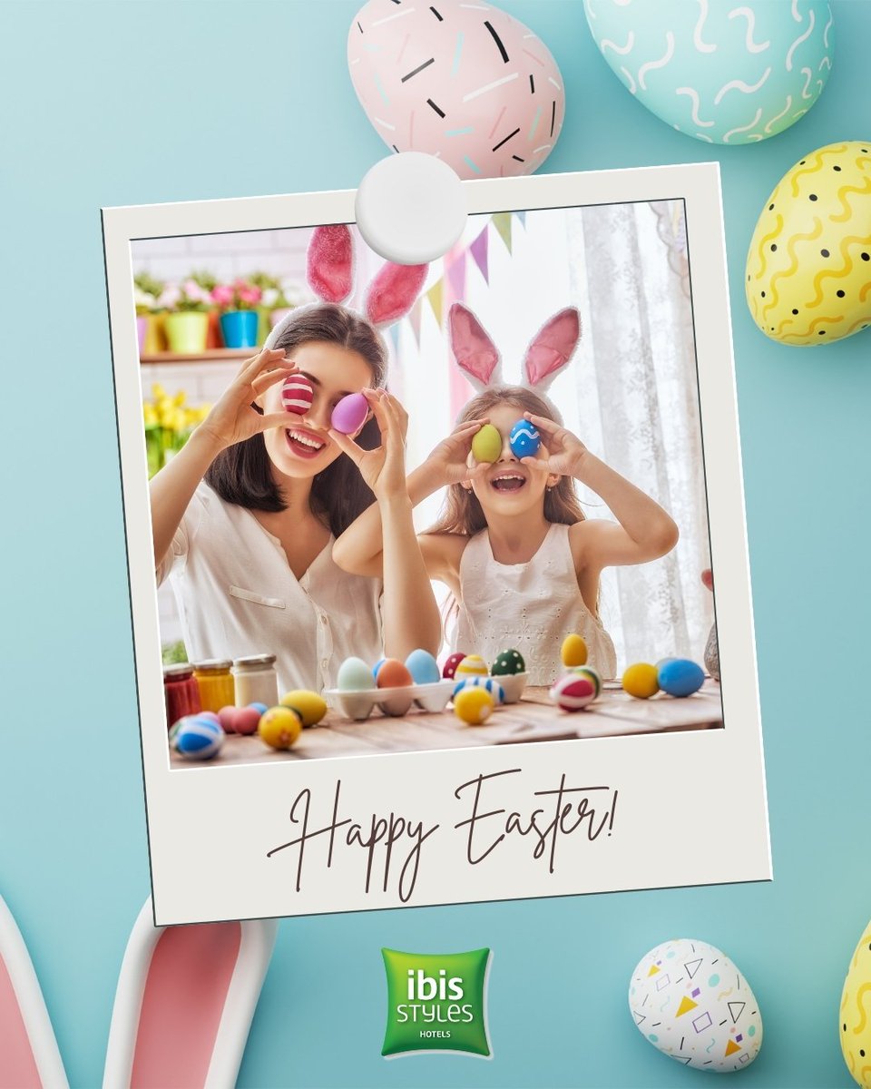 ibisbornova's tweet photo. Neşe, sevgi ve sürprizlerle dolu bir gün dileriz! 🌸🥚

Wishing you a day full of joy, love and surprises! 🌸🥚

#Accor #ALL #ibisstylesbornova #ibisstyles #otel #hotel #İzmir #izmirevents #happyeaster #paskalyabayramı https://t.co/wJSSTfigff