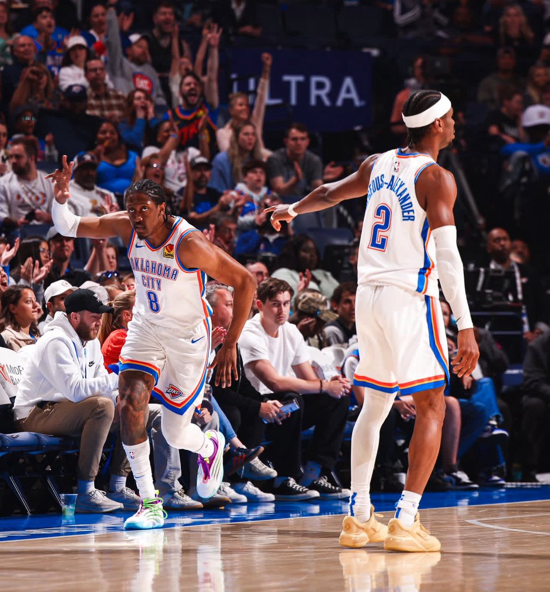 The Oklahoma City Thunder play playoff basketball today.