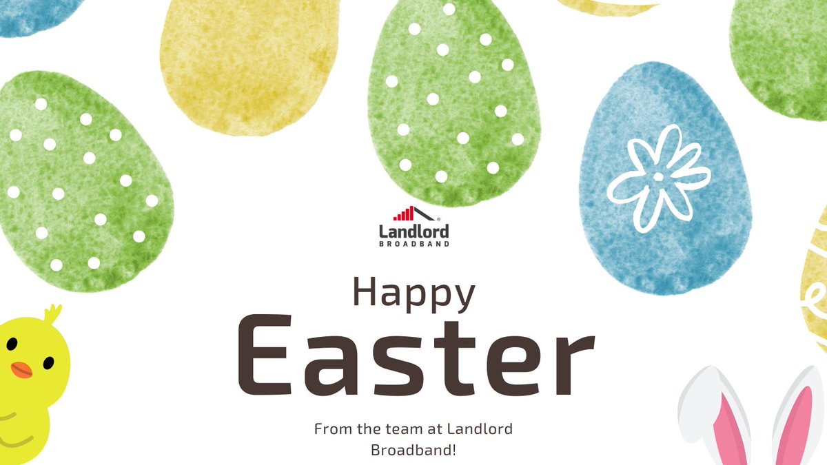 Happy Easter from all of us here at Landlord Broadband, we hope your day is filled with happiness and chocolate! 🍫

We love statistics - did you know that 76% of people eat the ears first when tucking into a chocolate bunny? Delicious! 🐇🐣

#Easter #HappyEaster #Broadband