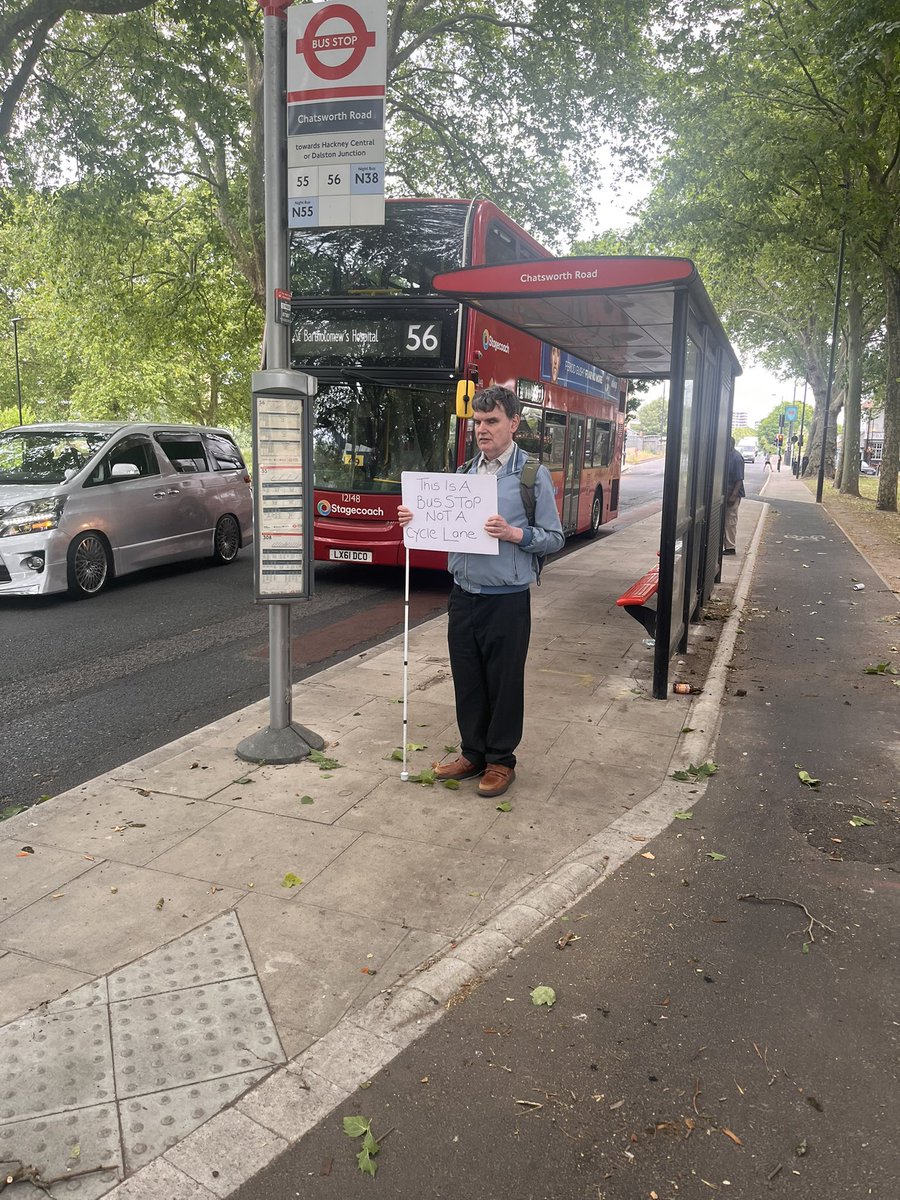 Picture of Andrew at a floating bus stop