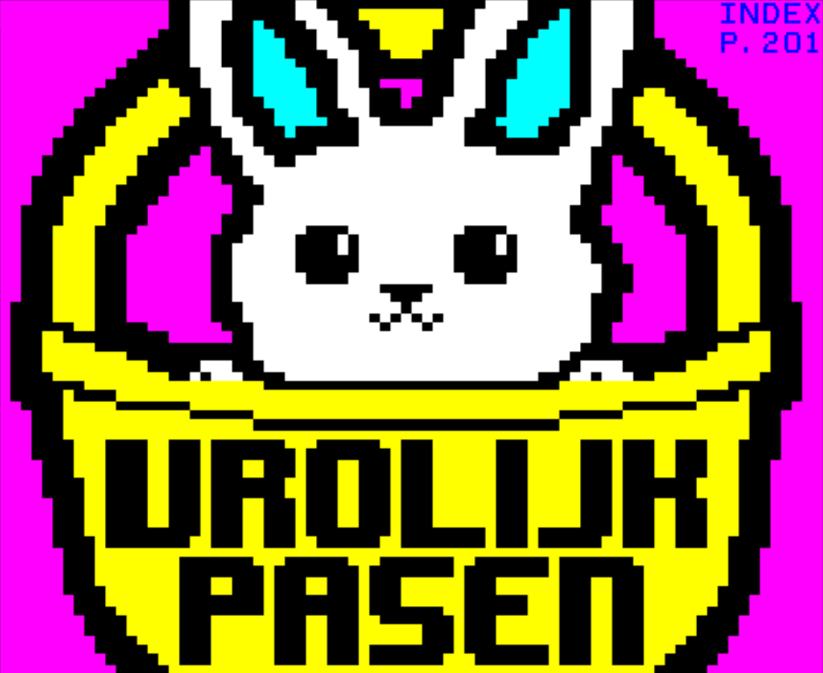 #teletekst #teletext Design I've made for a local Dutch TV station. Happy Easter!